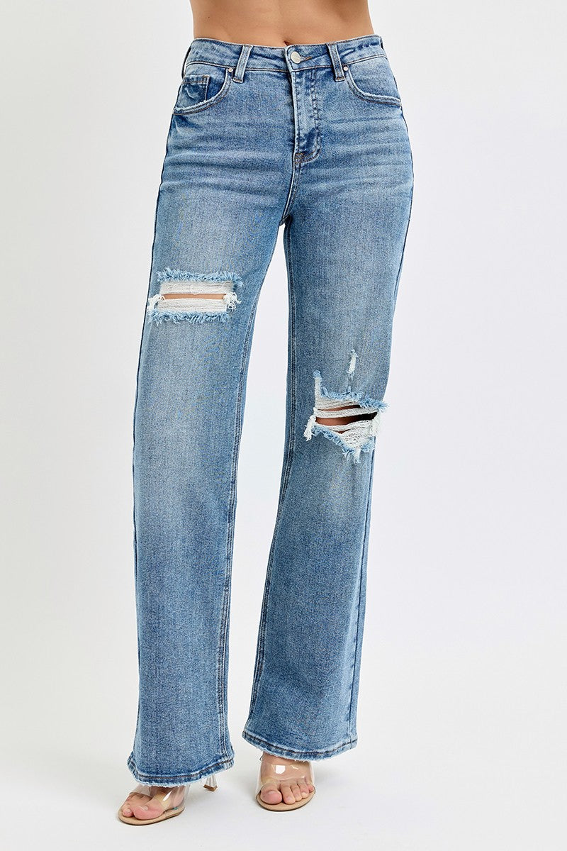 Noah High-rise Wide Leg Jean