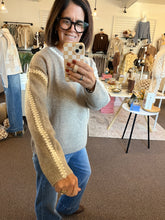 Load image into Gallery viewer, Emma Stitched Sweater
