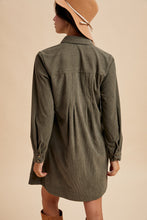 Load image into Gallery viewer, Jayce Corduroy Dress - Olive
