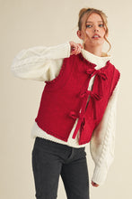 Load image into Gallery viewer, Dainty Quilted Lace Vest - Red
