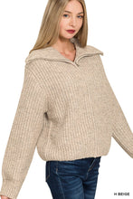 Load image into Gallery viewer, Sand Sweater Zip Up
