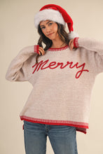 Load image into Gallery viewer, Merry Embroidered Sweater
