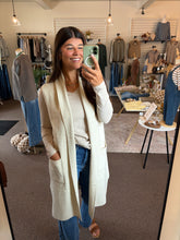 Load image into Gallery viewer, Almond Sleeveless Cardigan
