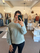 Load image into Gallery viewer, Grace Washed Top - Moss
