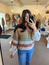 Load image into Gallery viewer, Rylee Multi Strip Sweater

