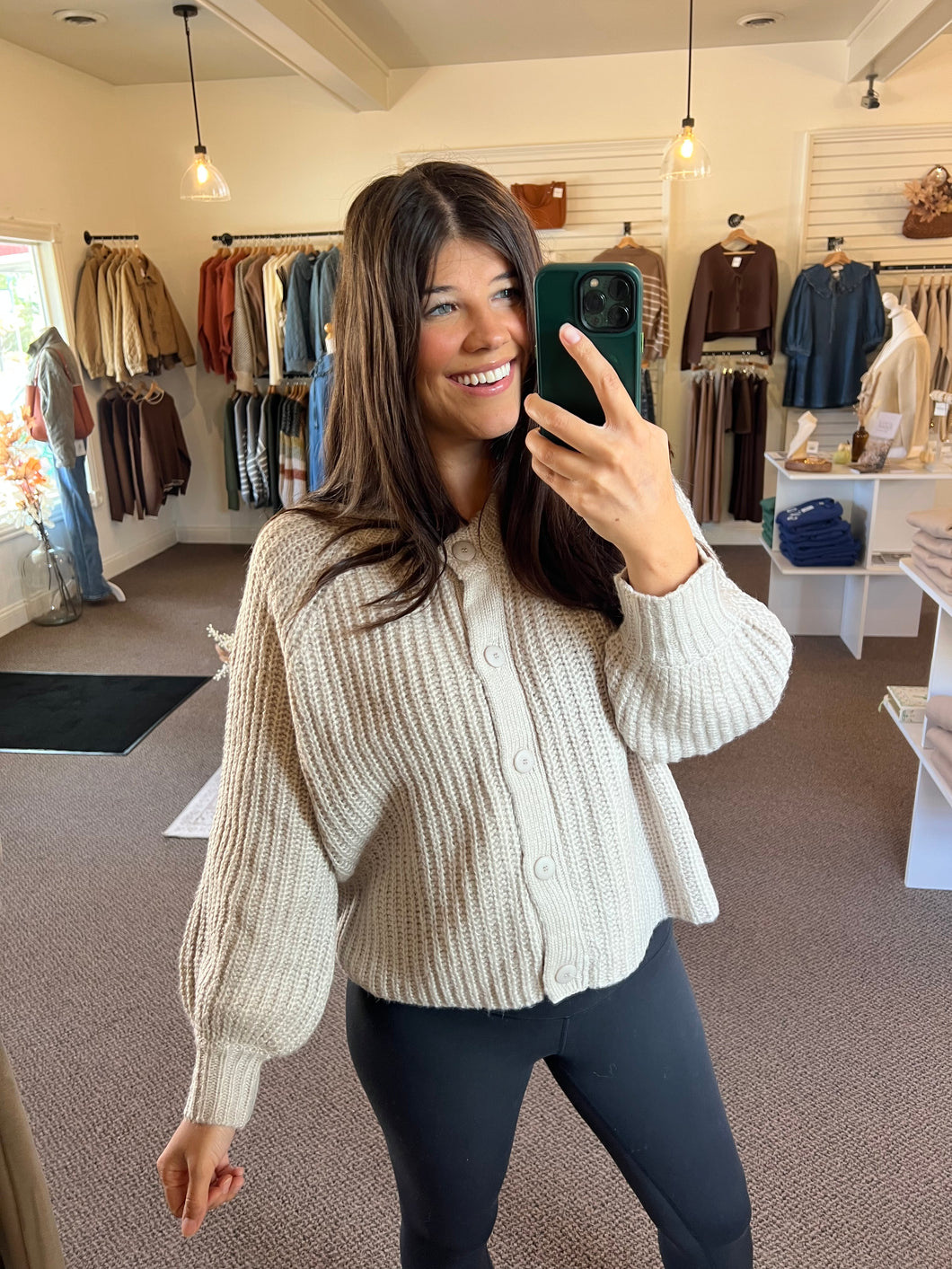 Everly Ribbed Sweater Cardigan