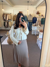 Load image into Gallery viewer, Ellie Front Tie Cardigan - Cream
