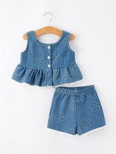 Load image into Gallery viewer, Embroidery Girl Floral Set
