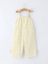 Load image into Gallery viewer, Floral Baby Girl Sleeveless Jumpsuit with Pockets
