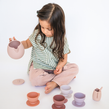Load image into Gallery viewer, Silicone Tea Set - Petal | Kids Pretend Playset
