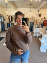 Load image into Gallery viewer, Ursula Ribbed Knit Top -Mocha
