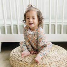 Load image into Gallery viewer, Darling Ditsy Bamboo Zippy Floral Baby Pajamas Summer
