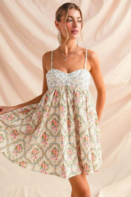 Paityn Mixed Floral Dress