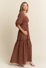 Load image into Gallery viewer, Floral Embroidered Tiered Maxi Dress
