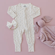 Load image into Gallery viewer, Tiny Tulips Bamboo Zippy Romper
