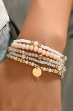 Load image into Gallery viewer, Multi Layered Subtle Pink Bracelet
