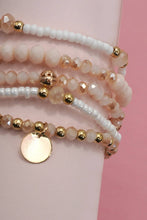 Load image into Gallery viewer, Multi Layered Subtle Pink Bracelet
