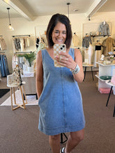 Load image into Gallery viewer, Prairie Charm Denim Dress
