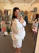 Load image into Gallery viewer, Pastel Floral Quilted Set
