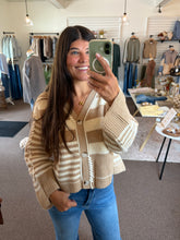 Load image into Gallery viewer, Maddie Stripe Sweater Cardigan
