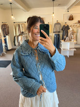 Load image into Gallery viewer, Rowen Quilted Denim Jacket

