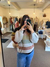 Load image into Gallery viewer, Rylee Multi Strip Sweater
