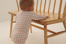 Load image into Gallery viewer, Caramel Gingham Zip Pajamas
