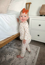 Load image into Gallery viewer, Little Pumpkin Zippy Romper Fall Baby Bamboo Pajamas PJs

