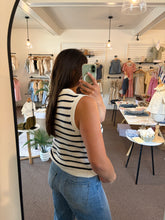 Load image into Gallery viewer, Harbor Stripe Knit Vest
