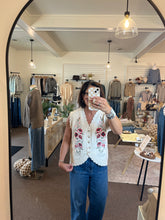 Load image into Gallery viewer, Floral Fields Embroidered Vest
