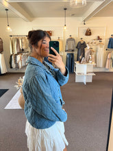 Load image into Gallery viewer, Rowen Quilted Denim Jacket
