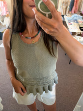 Load image into Gallery viewer, Sweet Sage Ruffle Top
