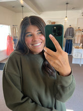 Load image into Gallery viewer, Dark Olive Fleece Set
