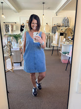 Load image into Gallery viewer, Prairie Charm Denim Dress
