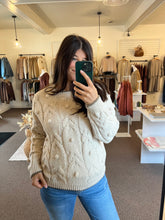 Load image into Gallery viewer, Pom Pom Cable Knit Sweater
