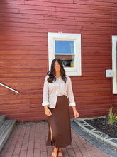 Load image into Gallery viewer, Wren Midi Skirt - Brown
