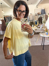 Load image into Gallery viewer, Butter Yellow Boxy Tee
