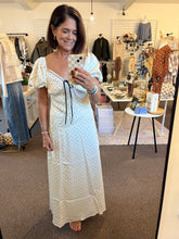 Load image into Gallery viewer, Polka Dot Satin Maxi Dress

