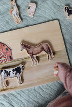 Load image into Gallery viewer, Farm Animals Wooden Puzzle
