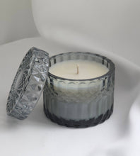 Load image into Gallery viewer, Luxe Candle Collection: Blue Glass Jar
