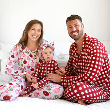 Load image into Gallery viewer, Christmas Red Plaid Bamboo Pjs
