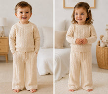 Load image into Gallery viewer, Ivory Cable Knit Set
