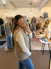 Load image into Gallery viewer, Caramel Gingham Printed Vest
