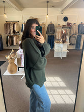 Load image into Gallery viewer, Cozy Day Oversized Sweater - Olive
