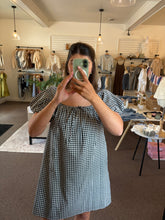 Load image into Gallery viewer, Navy Gingham Dress
