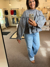 Load image into Gallery viewer, Seeing Fall Plaid Top

