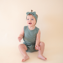 Load image into Gallery viewer, Organic Cotton Playsuit – Basil Green
