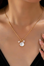Load image into Gallery viewer, Baroque Pearl Coin Opal Necklace

