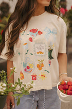 Load image into Gallery viewer, Summer Collage Mid Crop Graphic Tee
