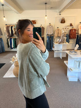 Load image into Gallery viewer, Grace Washed Top - Moss
